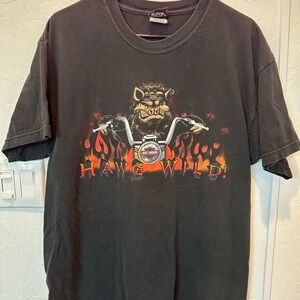 Vintage 2006 Harley-Davidson Black 'Hawg Wild' Graphic Tee